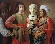 Georges de La Tour the fortune teller oil painting reproduction